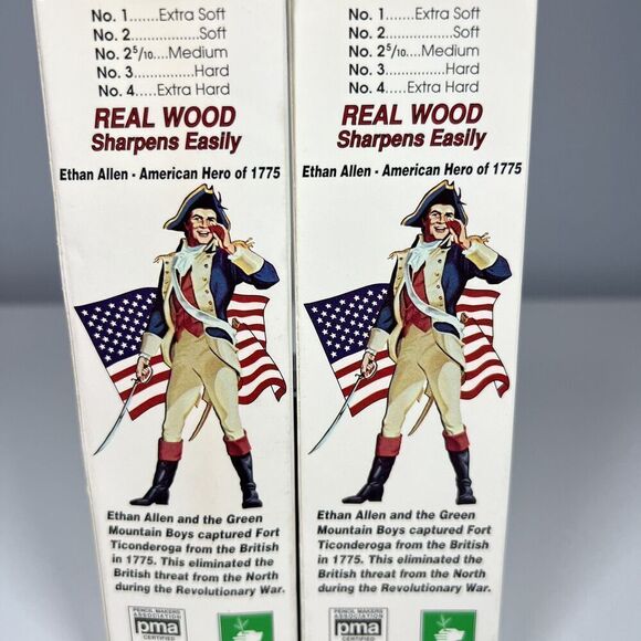 2 DIXON TICONDEROGA worlds best pencil No 2 13882 Soft Real Wood USA box of 12 - Picture 3 of 7